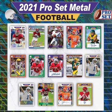 2021 pro set metal football box|2021 pro set metal football.